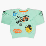 Newborn Boys Full Sleeves T-Shirt - Cyan, Newborn Boys Winterwear, Chase Value, Chase Value