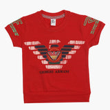 Boys Half Sleeves T-Shirt - Red, Boys T-Shirts, Chase Value, Chase Value