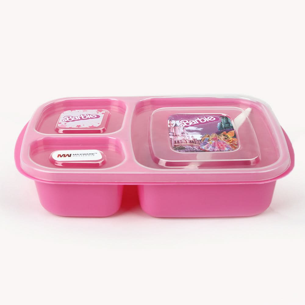 Student Lunch Box with Spoon 1000ml - Pink, Tiffin Boxes & Bottles, Chase Value, Chase Value