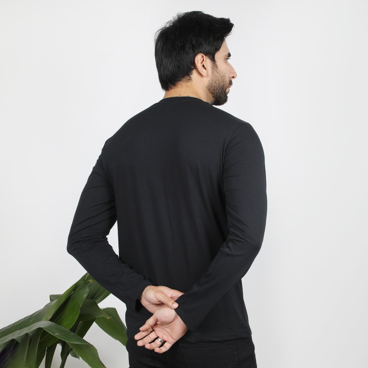 Men's Full Sleeves T-Shirt - Black, Men's T-Shirts & Polos, Chase Value, Chase Value