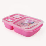 Student Lunch Box with Spoon 1000ml - Pink, Tiffin Boxes & Bottles, Chase Value, Chase Value