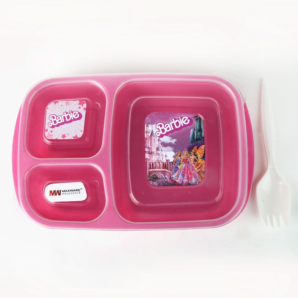 Student Lunch Box with Spoon 1000ml - Pink, Tiffin Boxes & Bottles, Chase Value, Chase Value