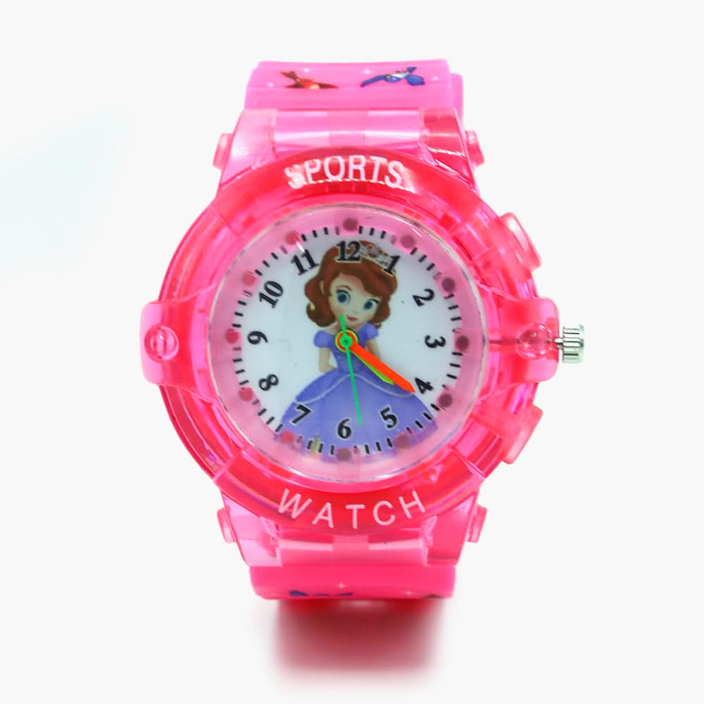 Girls Analog Watch Disco Light - Pink, Girls Watches, Chase Value, Chase Value