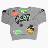 Newborn Boys Full Sleeves T-Shirt - Grey, Newborn Boys Winterwear, Chase Value, Chase Value
