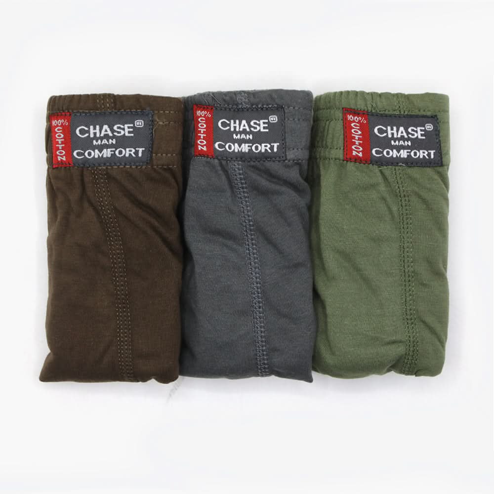Men's Cotton, 3 Pack Set Underwear, Multi, Men's Underwear, Chase Value, Chase Value