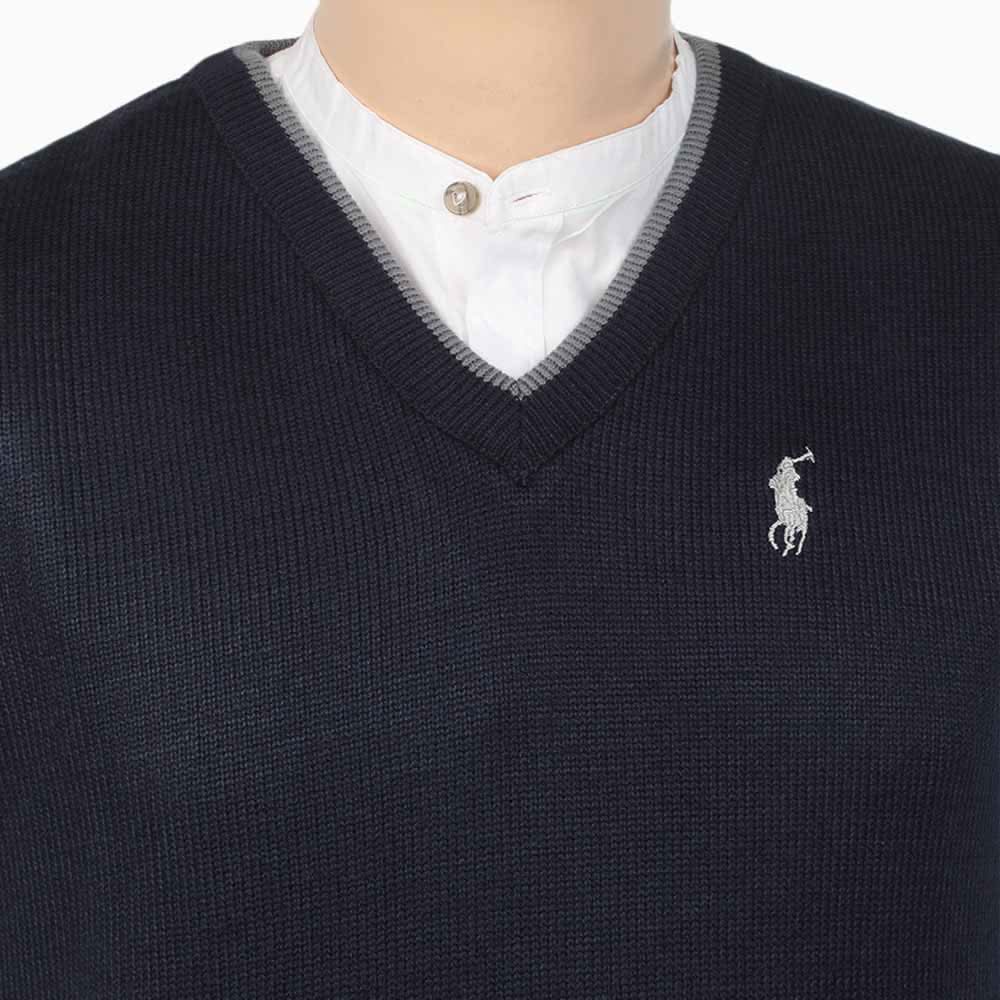 Men's Sleevless Sweater - Navy Blue, Men's Sweater & Sweat Shirts, Chase Value, Chase Value