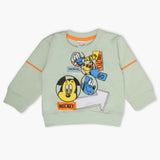 Newborn Boys Full Sleeves T-Shirt - Sea Green, Newborn Boys Winterwear, Chase Value, Chase Value