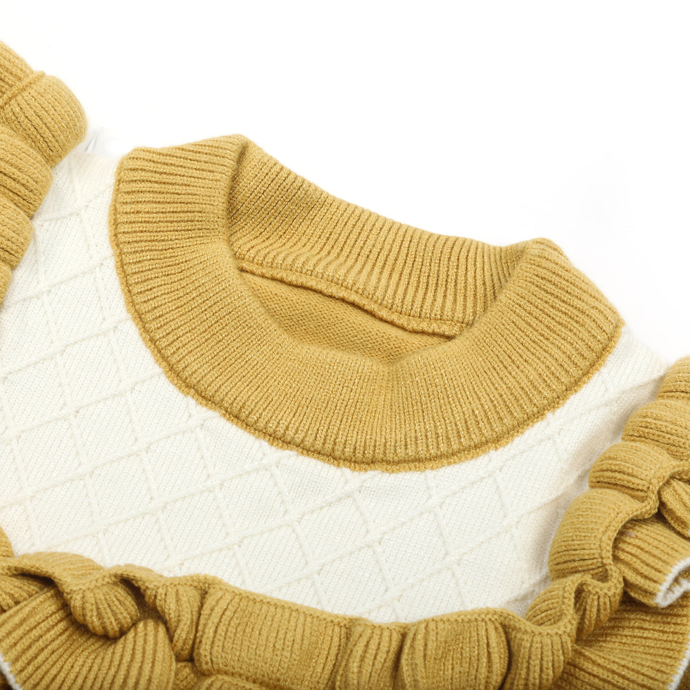 Girls Full Sleeves Sweater - Mustard, Girls Sweaters, Chase Value, Chase Value