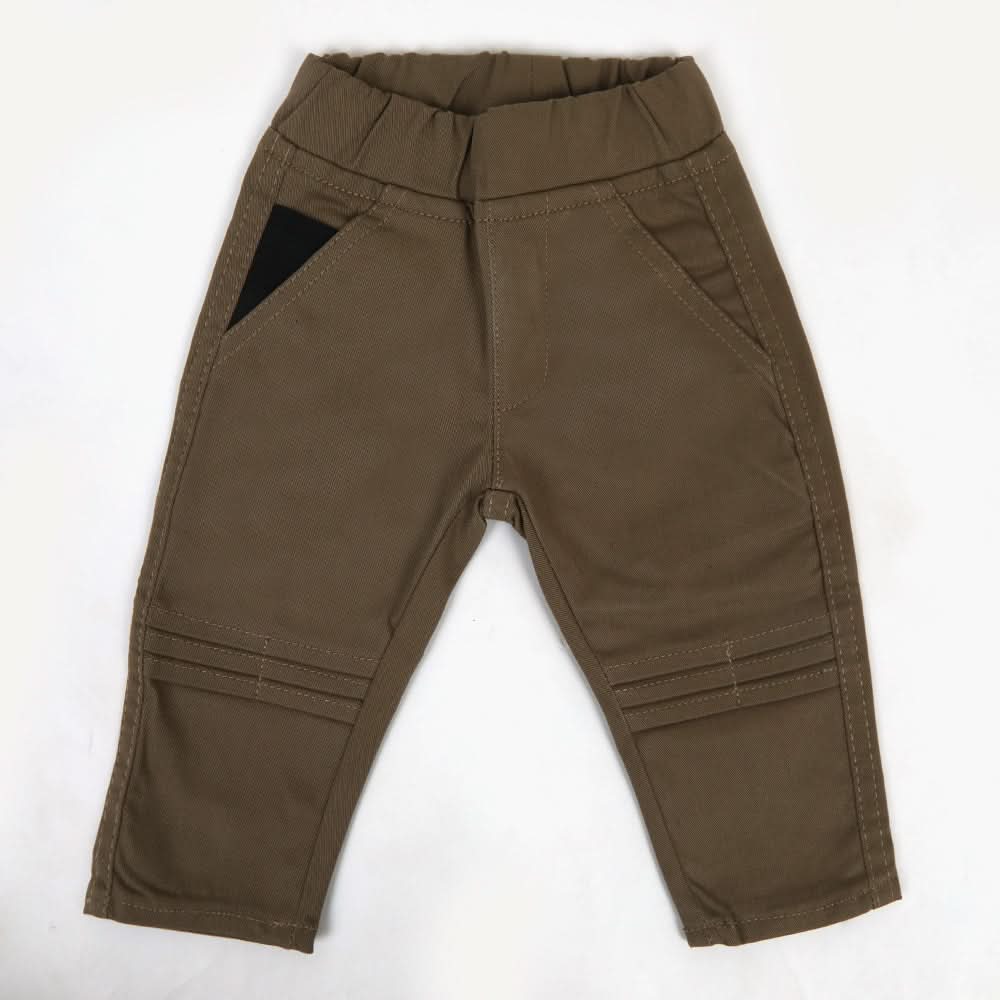 Newborn Boys Cotton Pant - Brown, Newborn Boys Shorts & Pants, Chase Value, Chase Value