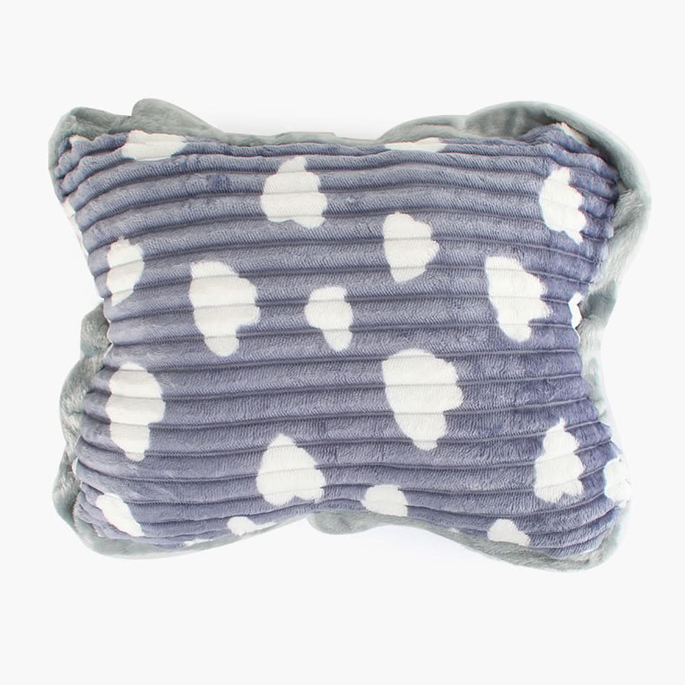 Heart Fluffy Soft Pillow - Grey, Cushions & Pillows, Chase Value, Chase Value