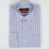 Men's Stamp Formal Shirt Stripe - Blue, Men's Shirts, Chase Value, Chase Value
