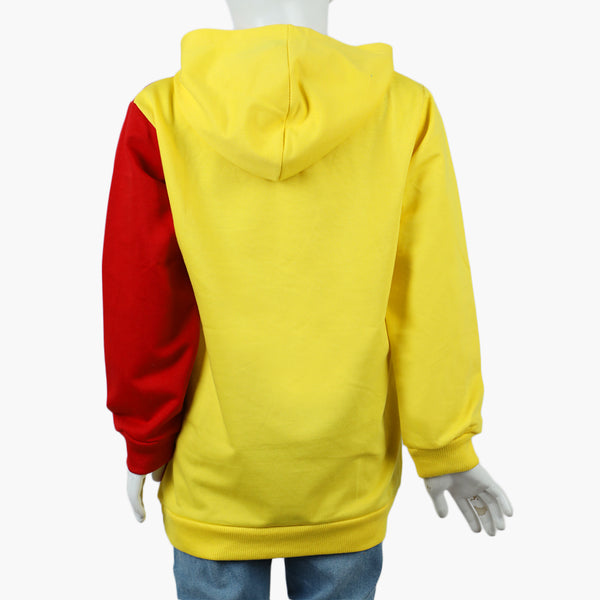 Boys Full Sleeves Hoodie T-Shirt - Yellow