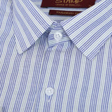 Men's Stamp Formal Shirt Stripe - Blue, Men's Shirts, Chase Value, Chase Value