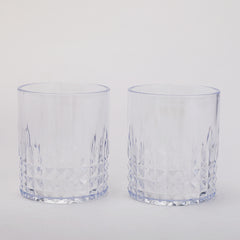 Sprinkle Glass 2 Pcs Set - White