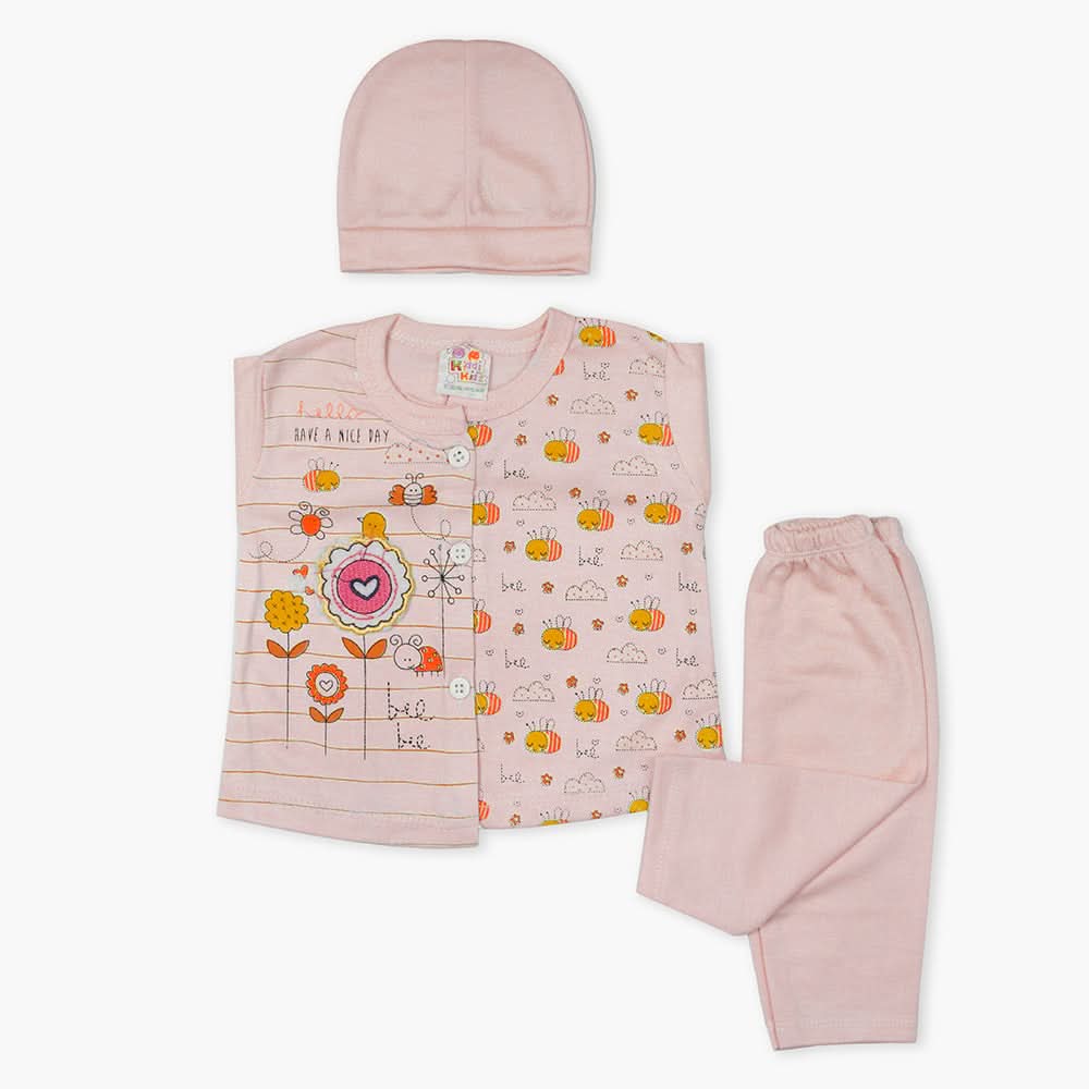 Newborn Girls Suit - Light Pink, Newborn Girls Winterwear, Chase Value, Chase Value