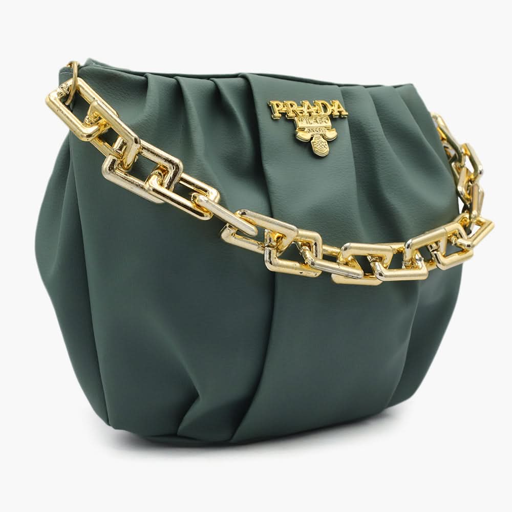 Women's Shoulder Bag - Dark Green, Women Bags, Chase Value, Chase Value