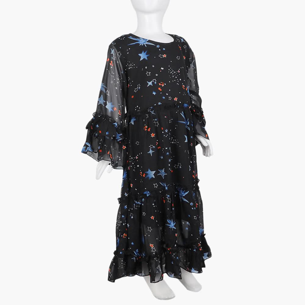 Girls Casual Maxi - Black, Girls Kurti, Chase Value, Chase Value