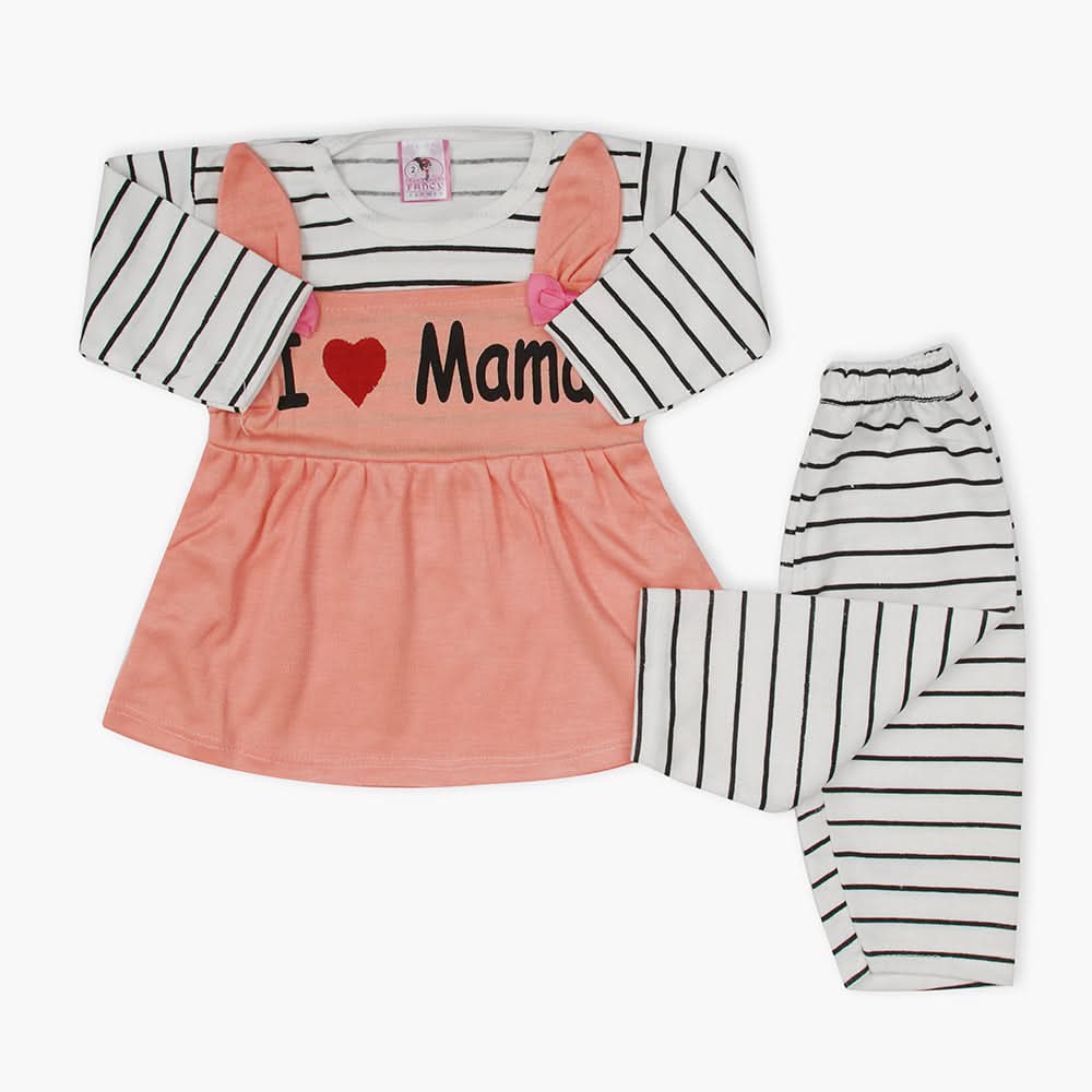 Newborn Girls Full Sleeves Suit - Pink, Newborn Girls Winterwear, Chase Value, Chase Value