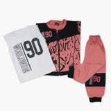 Boys 3Pcs Suit - Tea Pink, Boys Sets & Suits, Chase Value, Chase Value