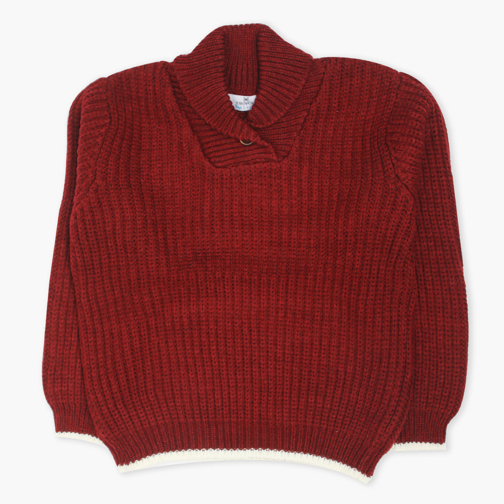 Eminent Boys Shawl Neck Sweater - Maroon, Boys Sweaters, Eminent, Chase Value