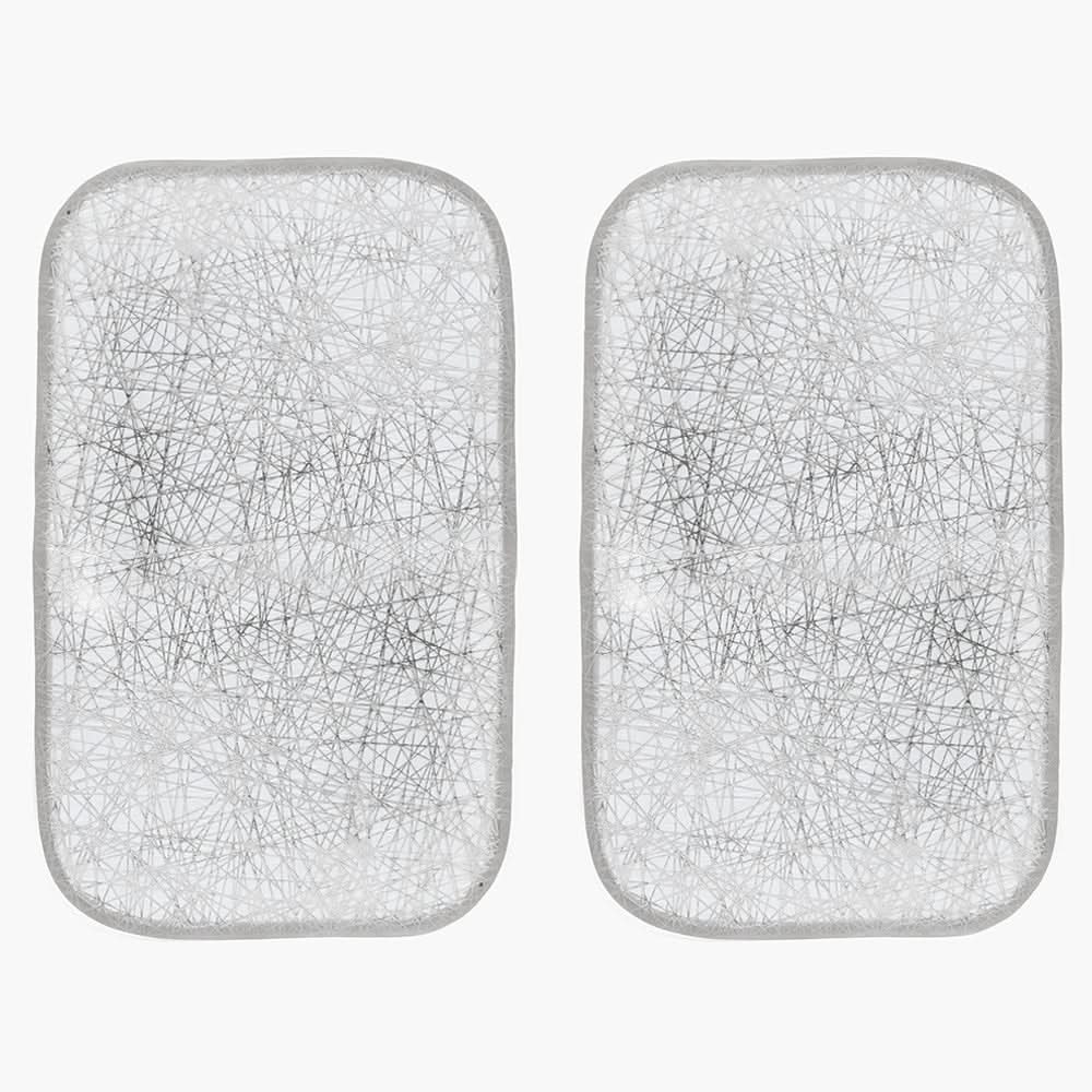Fancy Runner & Mat 3pcs Set - Silver, Mats, Chase Value, Chase Value