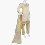 Women's Fancy 3Pcs Suit - Skin, Women Shalwar Suits, Chase Value, Chase Value