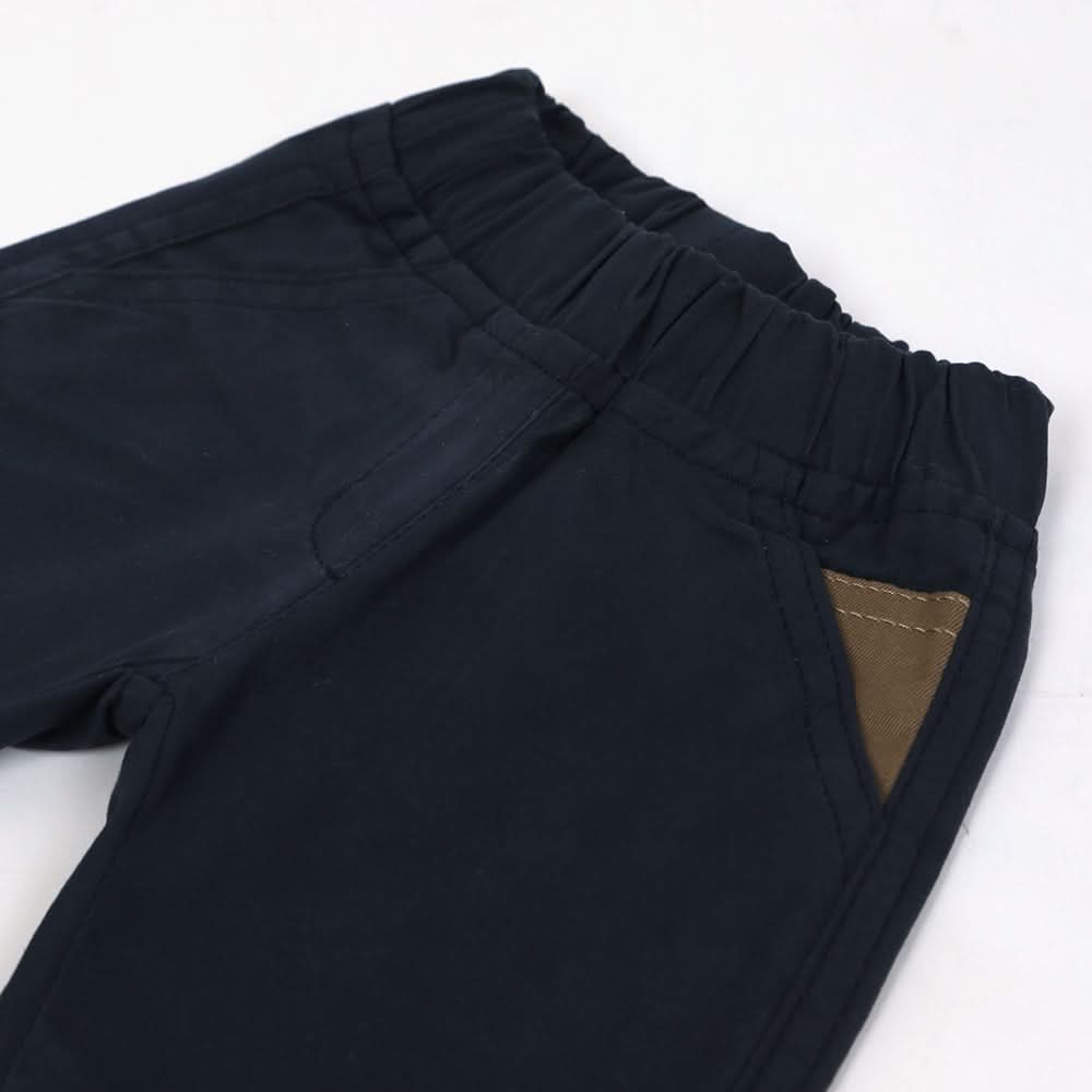 Newborn Boys Cotton Pant - Navy Blue, Newborn Boys Shorts & Pants, Chase Value, Chase Value
