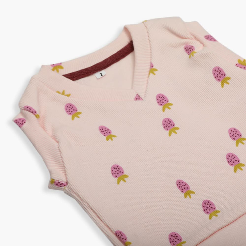 Newborn Girls Sleeveless Sweater - Pink, Newborn Girls Winterwear, Chase Value, Chase Value