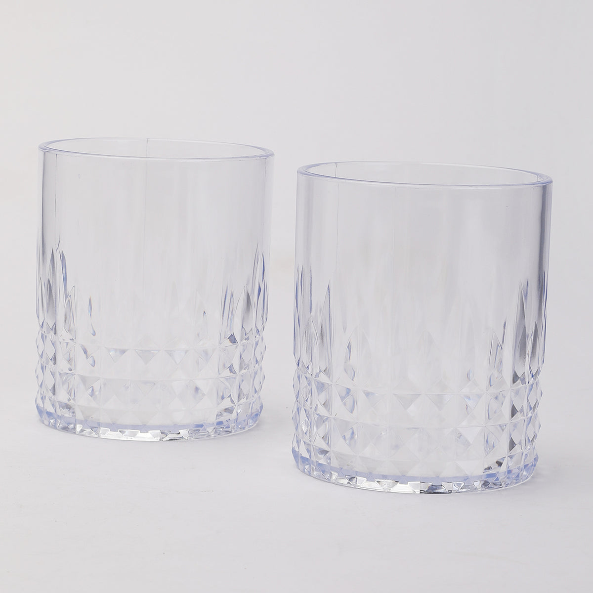 Sprinkle Glass 2 Pcs Set - White, Glassware & Drinkware, Chase Value, Chase Value