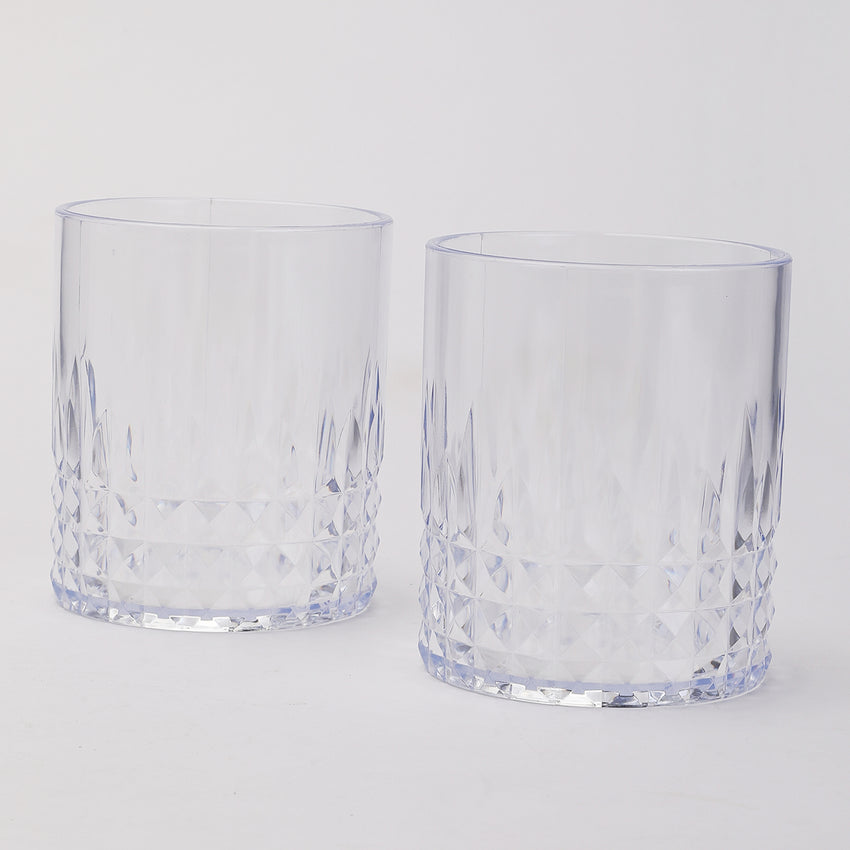 Sprinkle Glass 2 Pcs Set - White