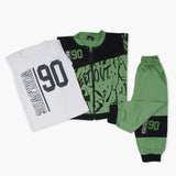 Boys 3Pcs Suit - Dark Green, Boys Sets & Suits, Chase Value, Chase Value