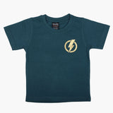 Boys Half Sleeves T-Shirt - Steel Green, Boys T-Shirts, Chase Value, Chase Value