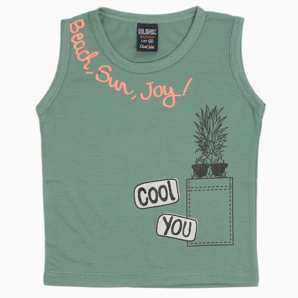 Boys Sando - Green, Boys T-Shirts, Chase Value, Chase Value