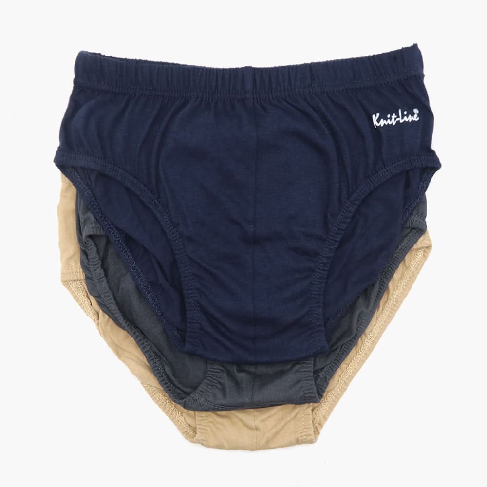 Men's Knit Line 3 Pcs Economy Underwear - Multi, Men's Underwear, Knit Line, Chase Value