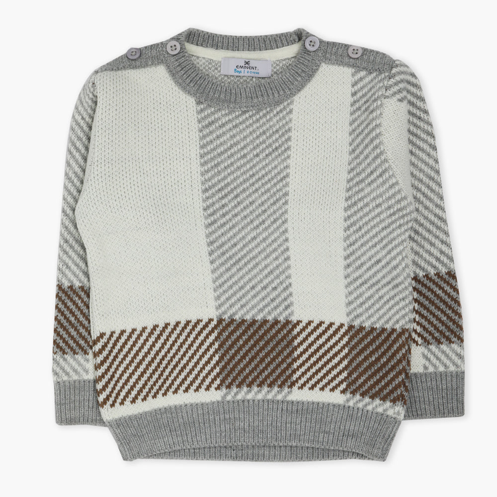 Eminent Boys Crew Neck Sweater - Grey, Boys Sweaters, Eminent, Chase Value