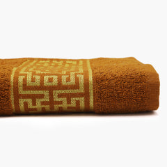 Face Towel Greek Border - Golden-Brown, Face Towels, Chase Value, Chase Value