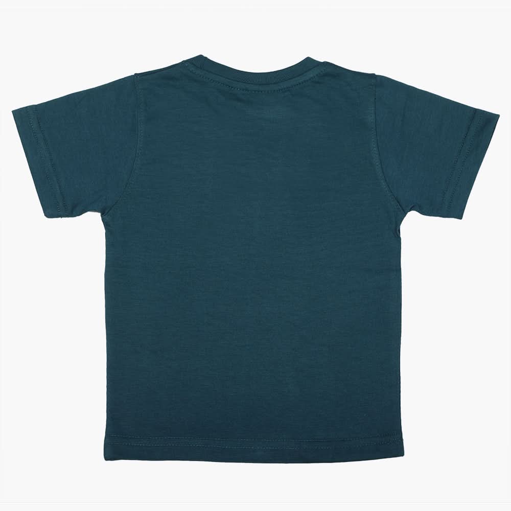 Boys Half Sleeves T-Shirt - Steel Green, Boys T-Shirts, Chase Value, Chase Value