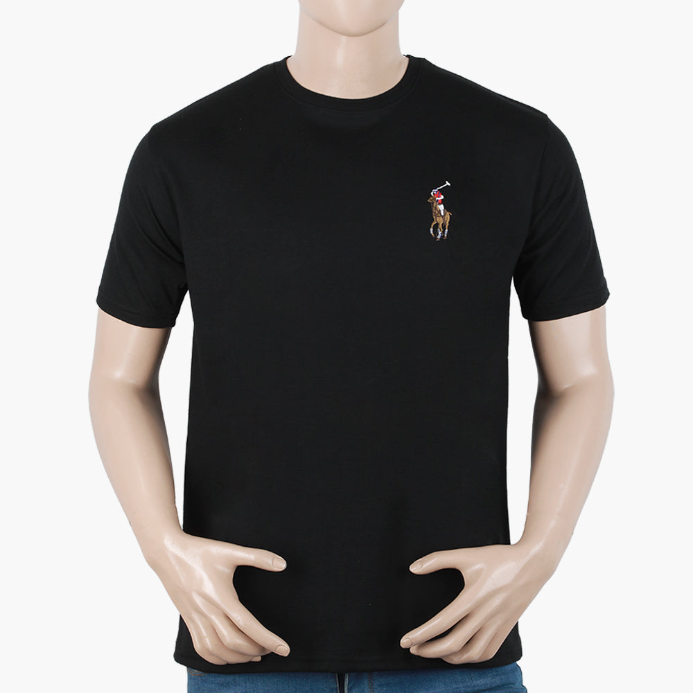 Men's Half Sleeves T-Shirt - Black, Men's T-Shirts & Polos, Chase Value, Chase Value