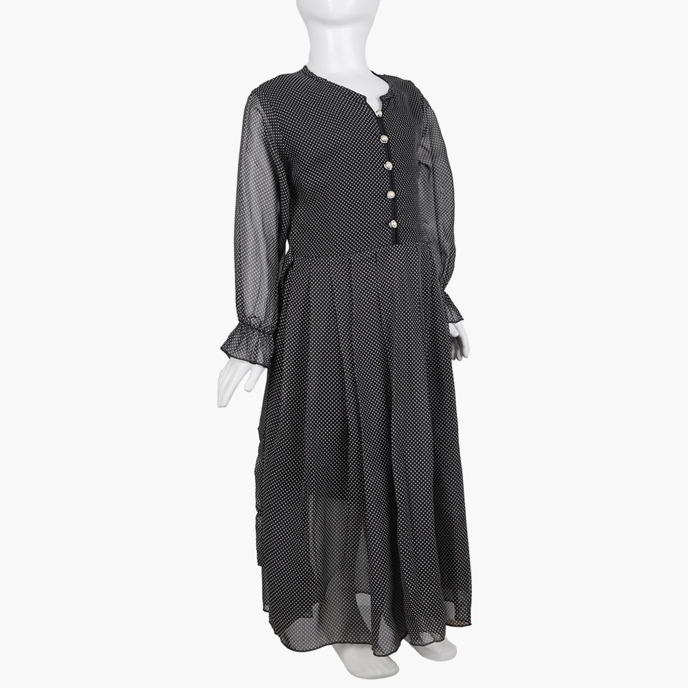 Girls Casual Maxi - Black, Girls Kurti, Chase Value, Chase Value