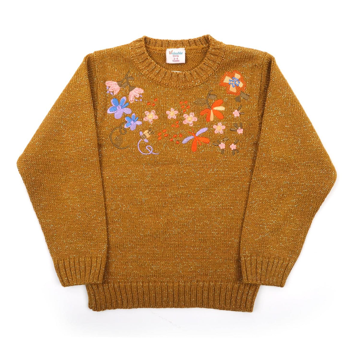 Girls Full Sleeves Sweater - Mustard, Girls Sweaters, Chase Value, Chase Value