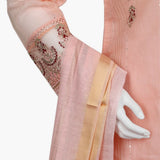 Women's Fancy 3Pcs Suit - Peach, Women Shalwar Suits, Chase Value, Chase Value