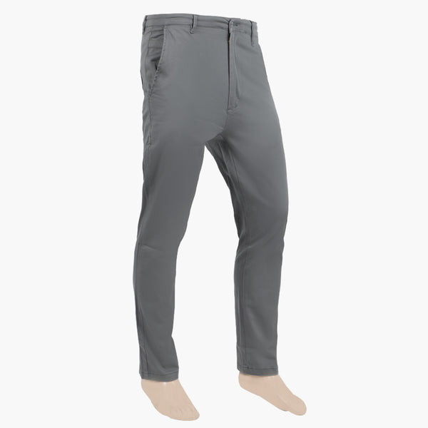 Eminent Men's Cotton Chinos Pant - Charcoal