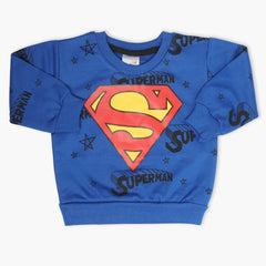 Newborn Boys Full Sleeves T-Shirt - Blue, Newborn Boys Winterwear, Chase Value, Chase Value