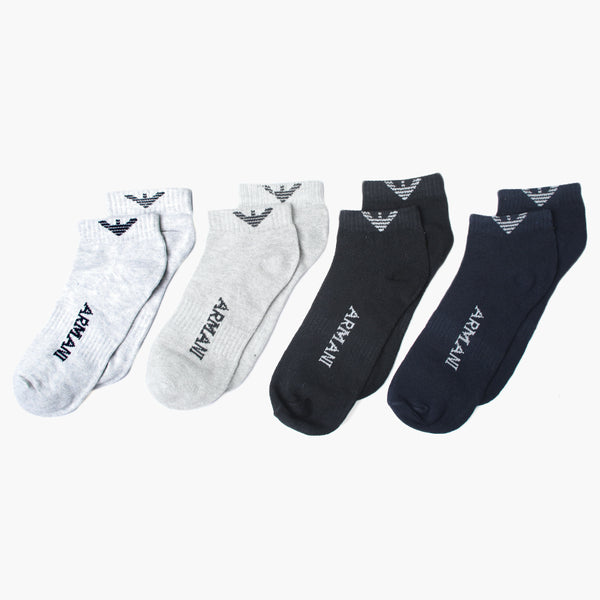 Men's 4Pcs Ankle Socks - Multi Color, Men's Socks, Chase Value, Chase Value