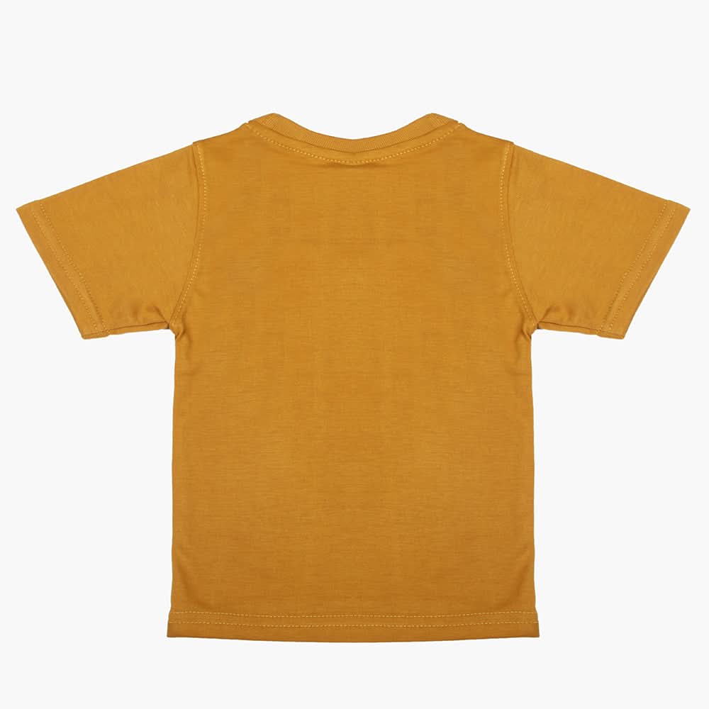 Boys Half Sleeves T-Shirt - Light Brown, Boys T-Shirts, Chase Value, Chase Value