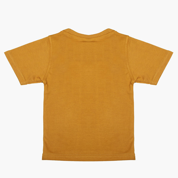 Boys Half Sleeves T-Shirt - Light Brown, Boys T-Shirts, Chase Value, Chase Value