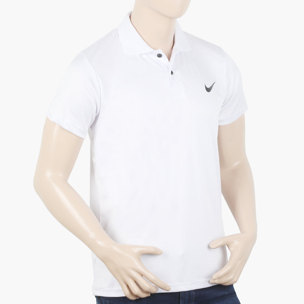 Men's Half Sleeves Polo T-Shirt - White, Men's T-Shirts & Polos, Chase Value, Chase Value