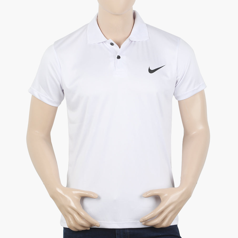 Men's Half Sleeves Polo T-Shirt - White, Men's T-Shirts & Polos, Chase Value, Chase Value