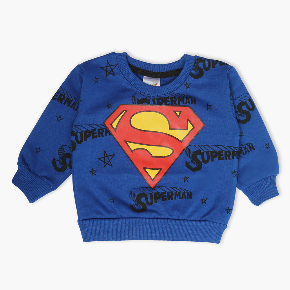 Newborn Boys Full Sleeves T-Shirt - Blue, Newborn Boys Winterwear, Chase Value, Chase Value