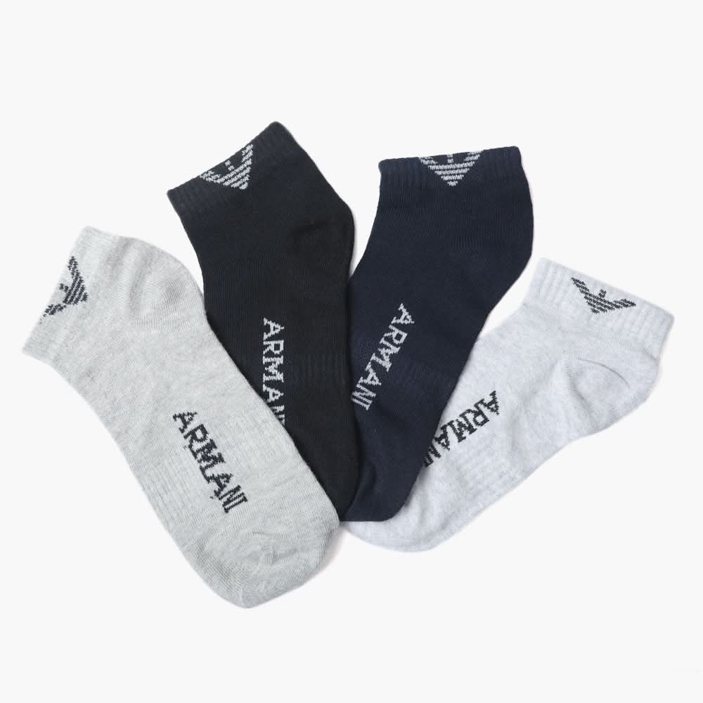 Men's 4Pcs Ankle Socks - Multi Color, Men's Socks, Chase Value, Chase Value